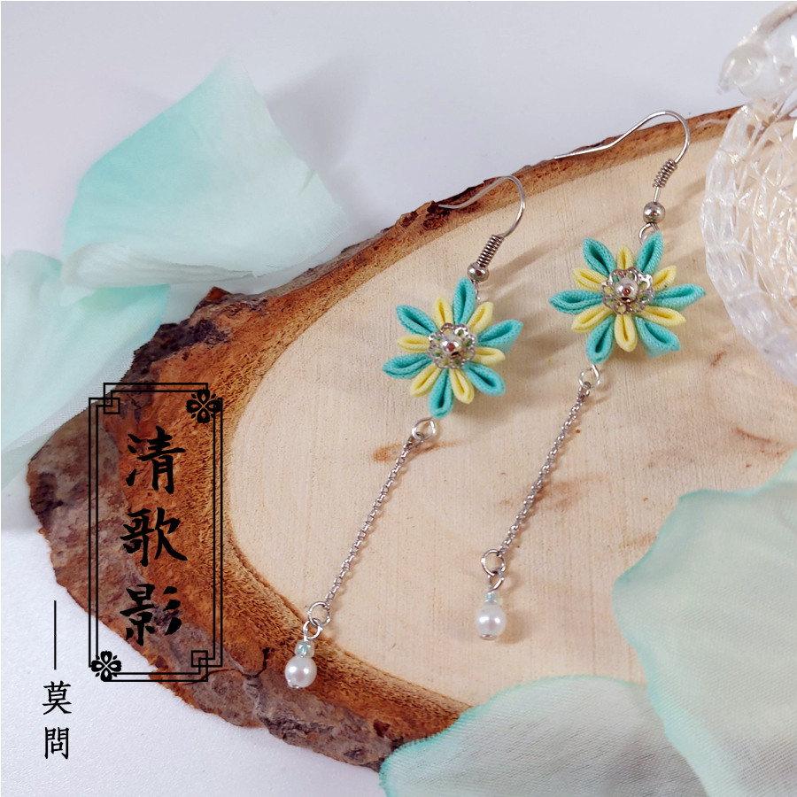 【劍三】 清歌影－－長歌印象布花耳環